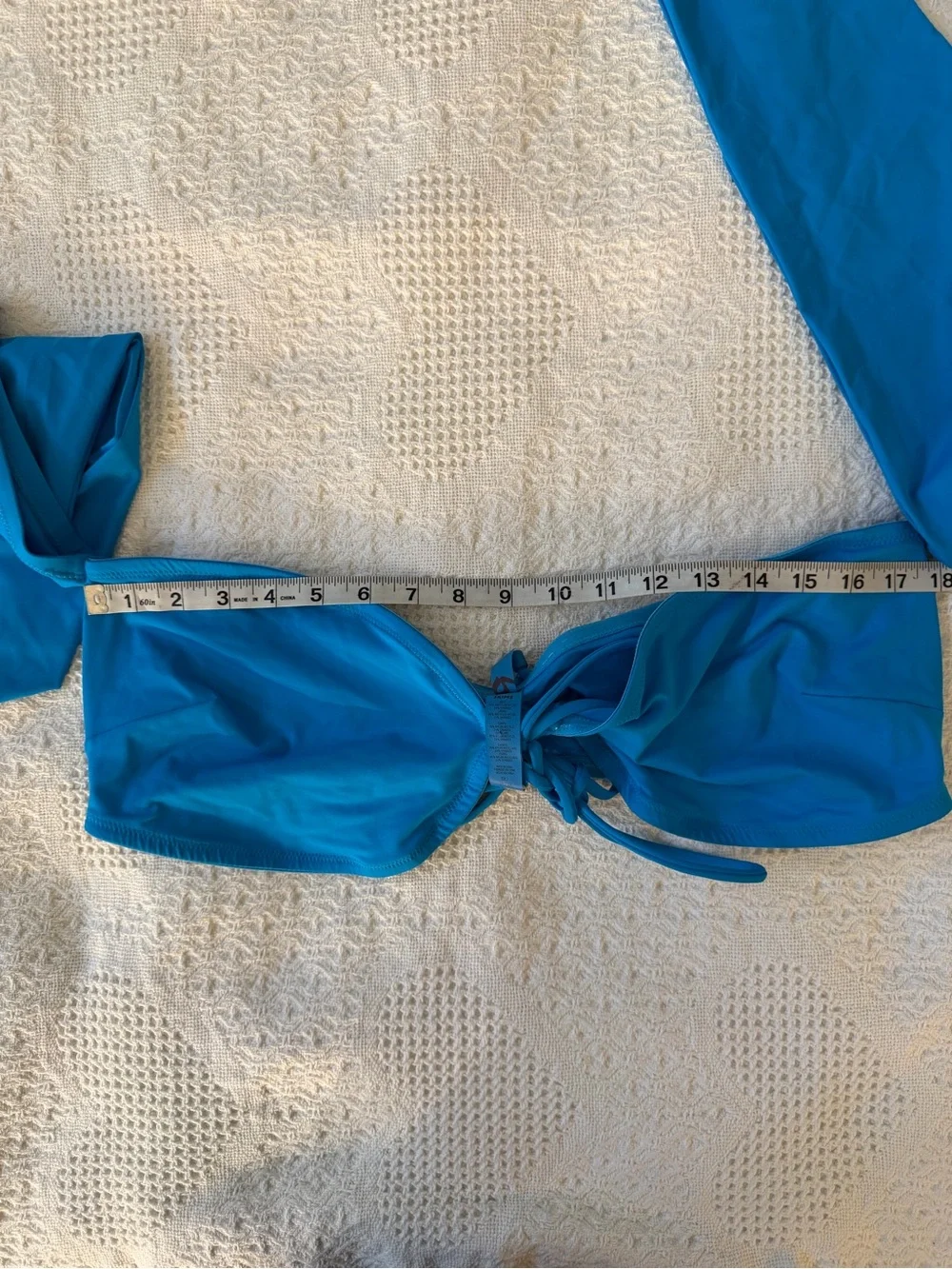 SKIMS Turquoise Long-Sleeve Bikini Top